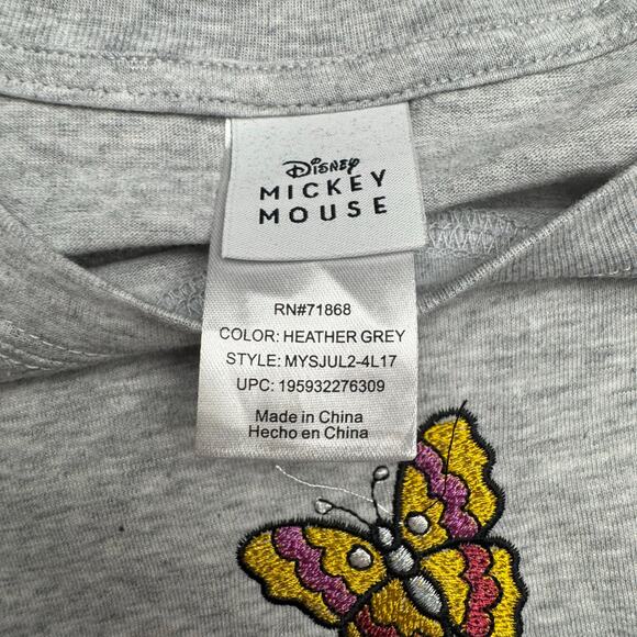 Disney Mickey Mouse with embroidered flowers and butterflies - Picture 4 of 7